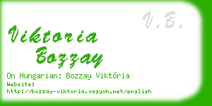 viktoria bozzay business card