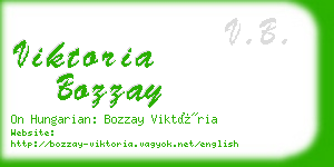 viktoria bozzay business card